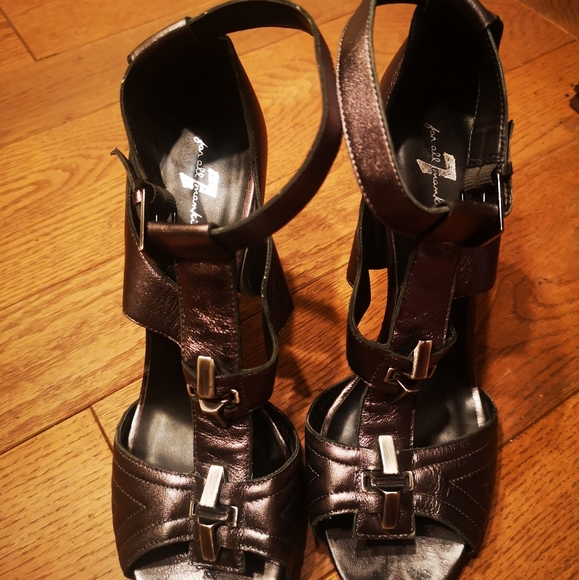 7 for all man kind heels, size 8.5, steel silver - Picture 5 of 5
